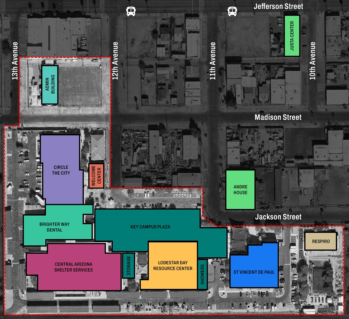 Key Campus Map | Phoenix, AZ Key Campus Map | Phoenix, AZ