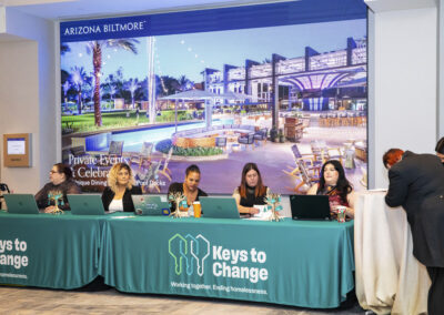 Keys to Change staff at Registration Table