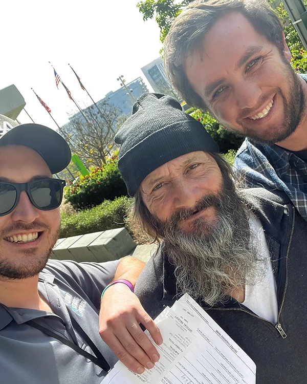 Brett with Tyler and Charlie
