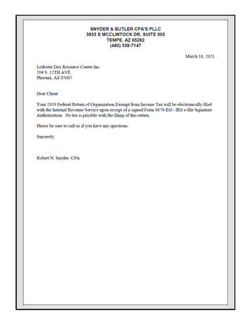 FY 2020 HSC LDRC Public Disclosure Form 990