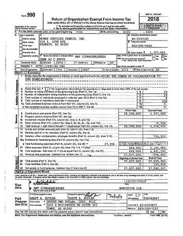 FY 2019 HSC Inc Public Disclosure Form 990