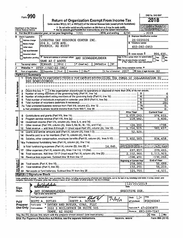 FY 2019 HSC LDRC Public Disclosure Form 990